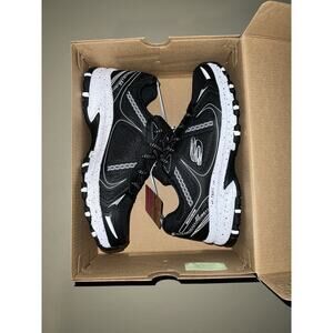 Skechers Outdoor Memory Foam Hillcrest Women’s 7.5 Black/White Style 179097S